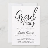 Photo Graduation Party Invitation Kaart (Achterkant)