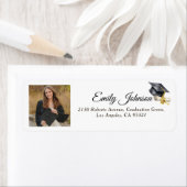 Photo Graduation Return Address Labels minimalist (Insitu)