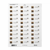 Photo Graduation Return Address Labels minimalist (Full Sheet)
