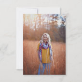 Photo Graduation Thank You Card Bedankkaart (Achterkant)