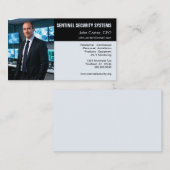 Photo Gray and Black Security Protection Visitekaartje (Voorkant / Achterkant)