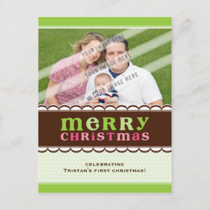 PHOTO GREETING POSTCARD :: candyfloss 2 Feestdagenkaart