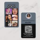 Photo Grid Instagram QR-code sociale media Visitekaartje (Voorkant / Achterkant)