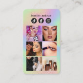 Photo Grid Instagram QR-code sociale media Visitekaartje (Voorkant)