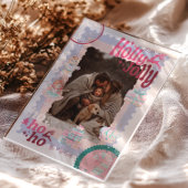 Photo Groovy Nutcracker Retro Pastel Christmas Acryl Uitnodigingen