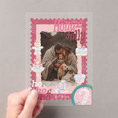 Photo Groovy Nutcracker Retro Pastel Christmas Acryl Uitnodigingen (Insitu (Draagbaar))