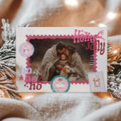 Photo Groovy Nutcracker Retro Pastel Christmas Feestdagenkaart