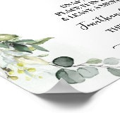 Photo Guest Book Wedding Bridal Greenery Matcha Poster (Hoek)