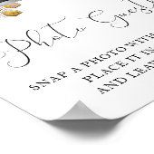 Photo Guestbook Bees and Eucalyptus Sign Poster (Hoek)