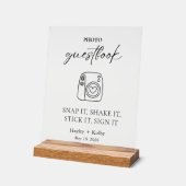 Photo Guestbook Table Top   Acryl Bord (Hoek)