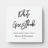 Photo Guestbook wedding sign Tabletop Plaque  Fotoplaat (Voorkant)
