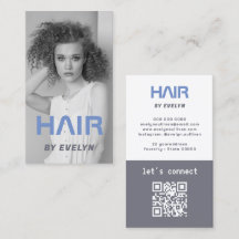Photo Hair QR Code Visitekaartje