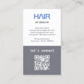 Photo Hair QR Code Visitekaartje (Achterkant)