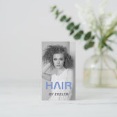 Photo Hair QR Code Visitekaartje (Staand voorkant)