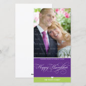 PHOTO HANUKKAH CARD :: lovely type 2 Feestdagenkaart (Voorkant / Achterkant)