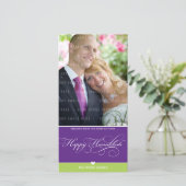 PHOTO HANUKKAH CARD :: lovely type 2 Feestdagenkaart (Staand voorkant)