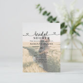 Photo Heart Calligraphy-Vrijgezellenfeest Briefkaart (Staand voorkant)