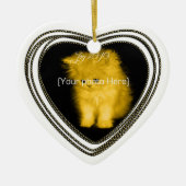 Photo Heart-Ornament Keramisch Ornament (Voorkant)