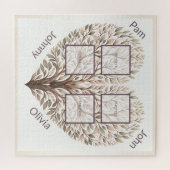 Photo Heart Puzzle Voeg vier foto's toe Legpuzzel (Horizontaal)