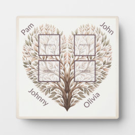 Photo Heart Voeg vier foto's toe Fotoplaat