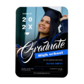 Photo High School Graduation Announcement Magneet (Verticaal)