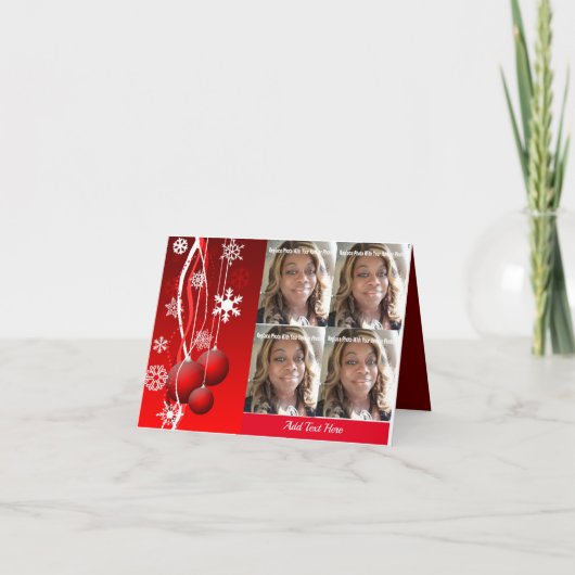 Photo Holiday Card Feestdagen Kaart (Voorkant)