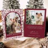 Photo Holiday Card, Modern Christmas Card Kaart