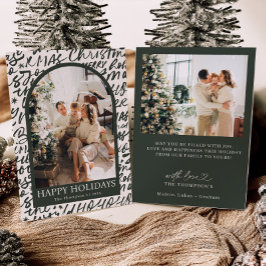 Photo Holiday Card, Modern Christmas Card Kaart