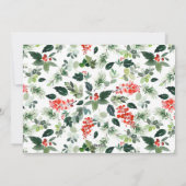 PHOTO Holly Berry-kerstboomgroet Feestdagenkaart (Achterkant)