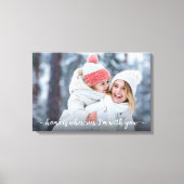 Photo Home is waar ik ook ben met jou Quote Keepsa Canvas Afdruk (Voorkant)
