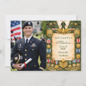 Photo Honor & Valor Graduation Party Aankondiging (Voorkant)