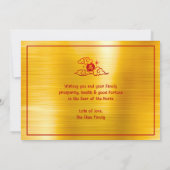 Photo Horse Chinese Lunar New Year 2026 Gold Red Feestdagenkaart (Achterkant)