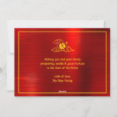 Photo Horse Papercut Chinese Lunar New Year 2026 Feestdagenkaart (Achterkant)