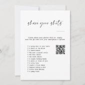 Photo Hunt I Spy Wedding spel Capture the Love QR Kaart (Voorkant)