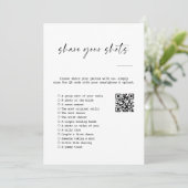 Photo Hunt I Spy Wedding spel Capture the Love QR Kaart (Staand voorkant)