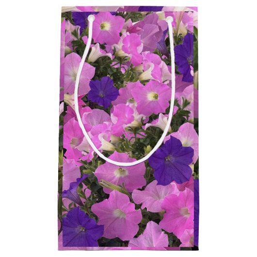 Photo Image Of Morning Glory Pink & Purple Flowers Klein Cadeauzakje (Voorkant)