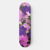 Photo Image Of Morning Glory Pink & Purple Flowers Persoonlijk Skateboard (Voorkant)