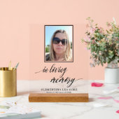 Photo In loving memory Acryl Bord (Huwelijk)