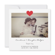 Photo Instant with Heart Romantic Wedding Couple