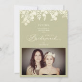 Photo Junior Bridesmaid Proposal Floral Frame (Voorkant)