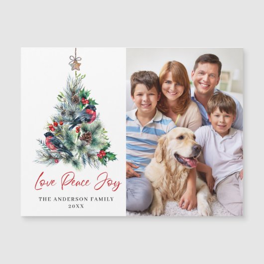 PHOTO Kerstfeestdag met kerstcadeaus Magnetische K (Voorkant)