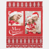 PHOTO-kerstfeestflens Fleece Deken (Voorkant)