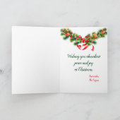 PHOTO-kerstKaart Alpaca Smile personaliseren Feestdagen Kaart (Binnen)