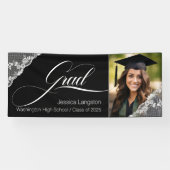 Photo Lace-Afstuderen Spandoek (Horizontaal)