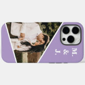 Photo Lavender Monogram Case-Mate iPhone Case (Achterkant (horizontaal))
