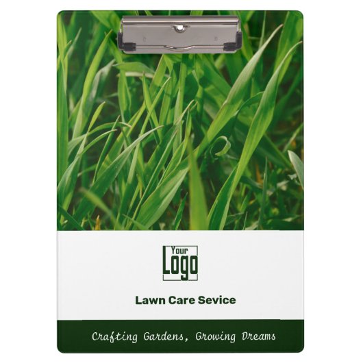 Photo Lawn Care Promotional Logo Motto QR code Klembord (Voorkant)