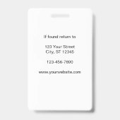 Photo Logo Employee Blue Badge (Achterkant)