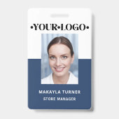 Photo Logo Employee Blue Badge (Voorzijde)