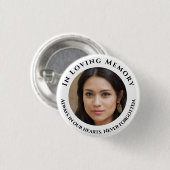 Photo Loving Memory Button (Voorkant /achterkant)