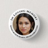 Photo Loving Memory Button (Voorkant)